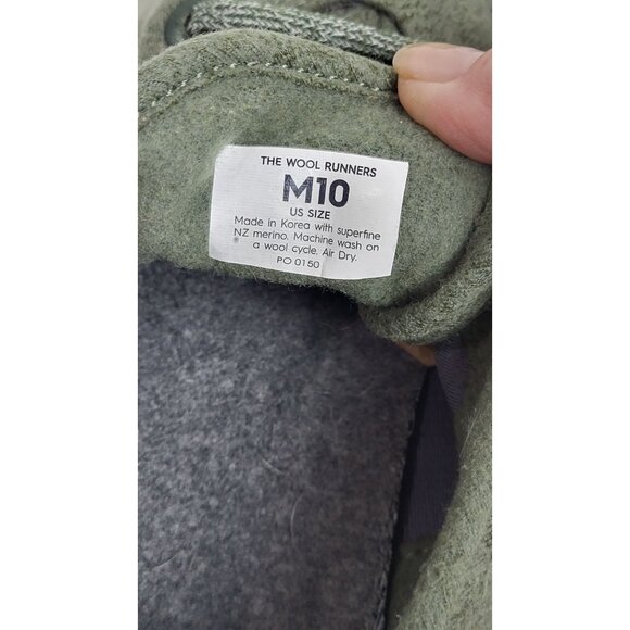 Allbirds Mens Wool Runners Green Lightweight Sneakers M10 - Picture 9 of 9